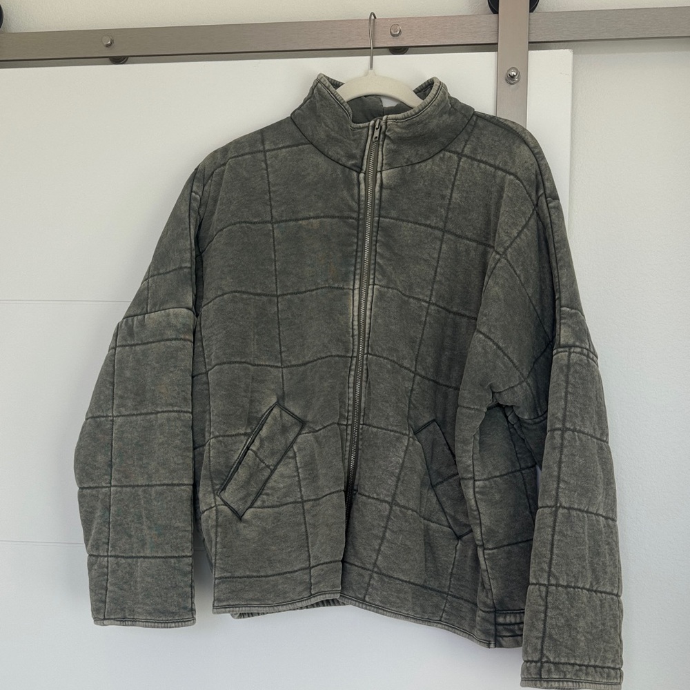 Forever 21 Quilted Zip-Up Jacket